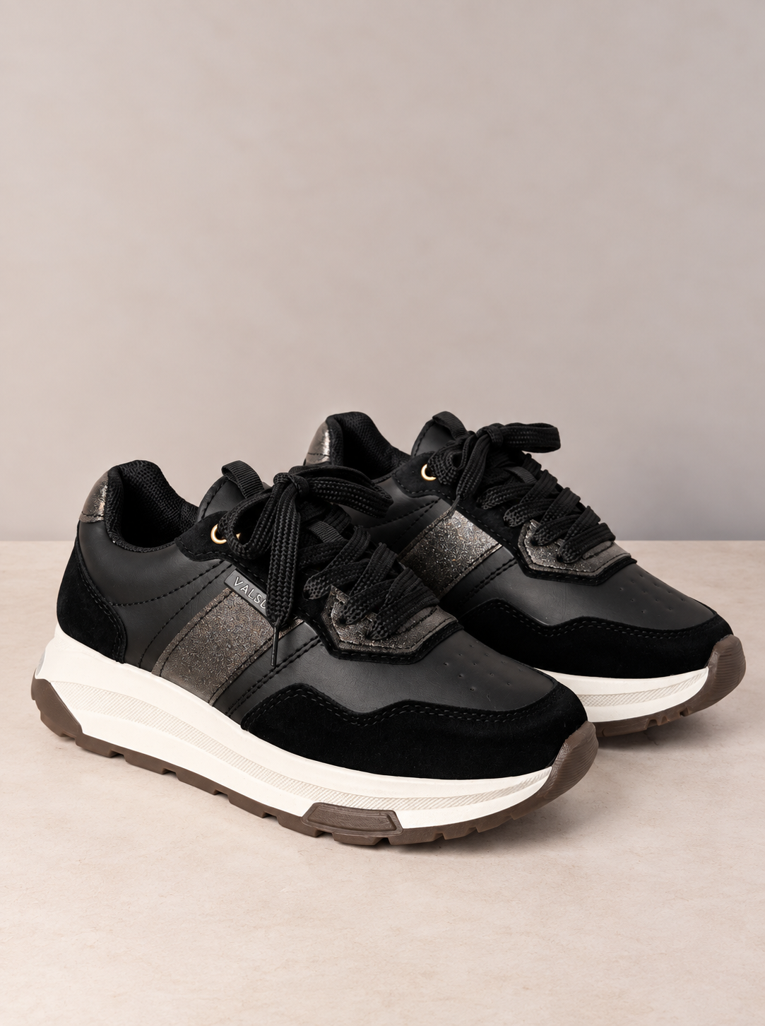 TENIS AURA DAMA NEGRO